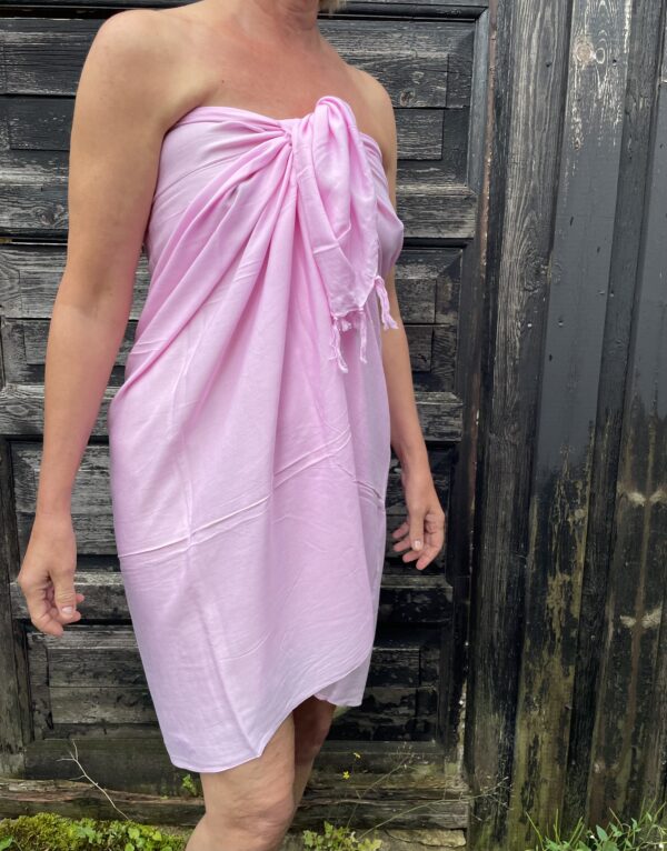 Sarong med frynser - Sarte Rosa