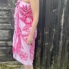 Ik' en fod - rød/hvid - Sarong med frynser - Image 8