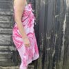 Ik' en fod - rød/hvid - Sarong med frynser - Image 6
