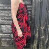 Rød elefant - Sarong med frynser - Image 8