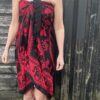 Rød elefant - Sarong med frynser - Image 6
